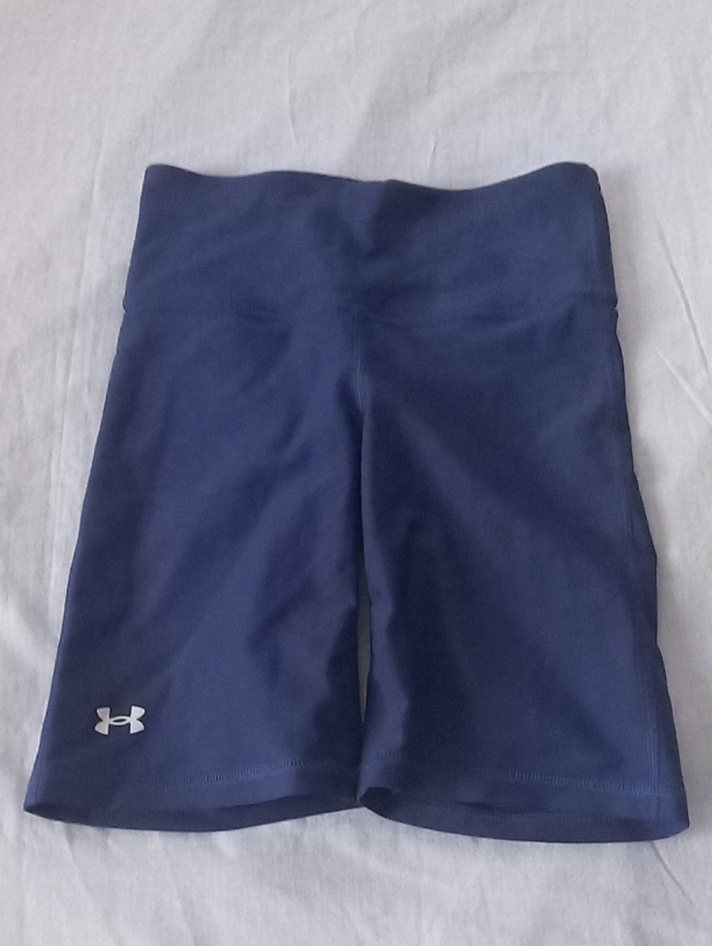 Under Armour Women's Dark Navy High-Rise Bike Shorts